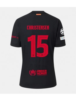 Barcelona Andreas Christensen #15 Replika Borta Kläder 2024-25 Kortärmad